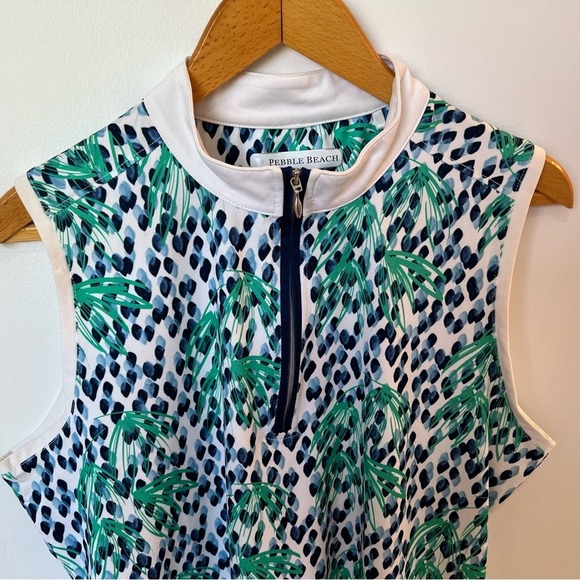 Pebble Beach Golf Shirt Womens XL Dry-Luxe Performance Tennis Activewear 1/4 Zip - Picture 3 of 8